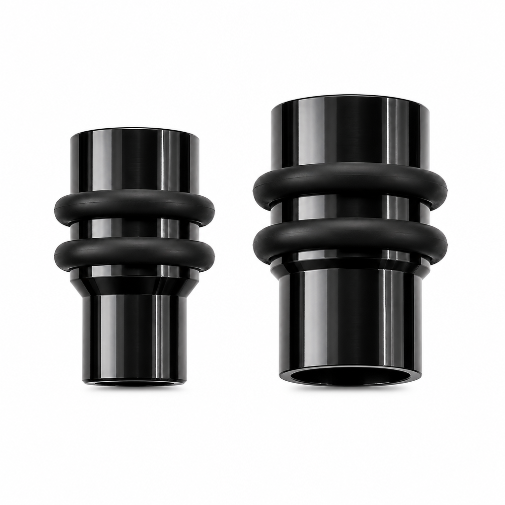 Two black PHASE3 ZXL Bowl components displayed side by side, fully visible on a white square background.