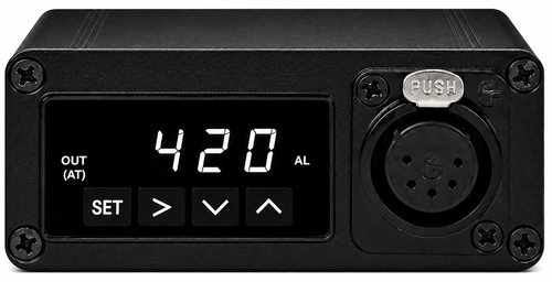 PHASE3 black aluminum PID temperature controller front view
